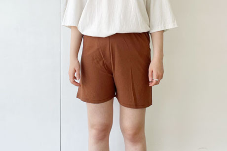 שורטס בוקסר בצבע חום/חמרה