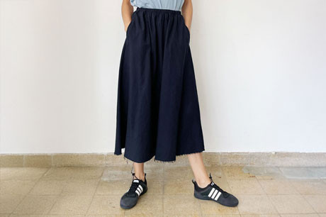  Dark Blue A Line Skirt
